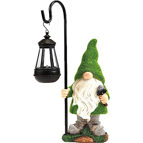 11.8'' LED Solar Garden Gnome Outdoor Statue G68201