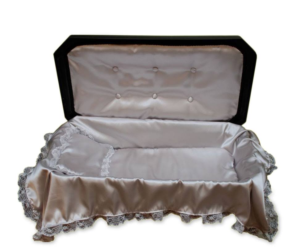 Small Black Pet Coffin I457