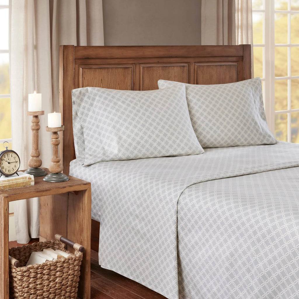 Grey Flannel California King Sheet Set N6336