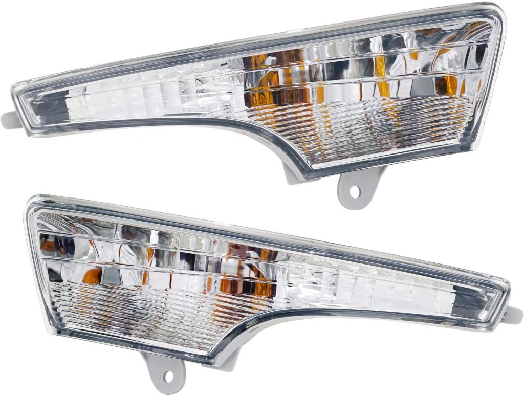 2013-2015 Nissan Altima Driver and Passenger Side Turn Signal Side Marker Light with Bulbs G61653