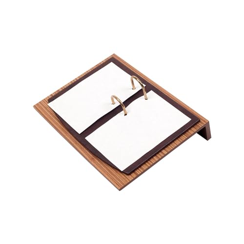 Brown Walnut Wood 10 Pcs Desk Organizer G45305