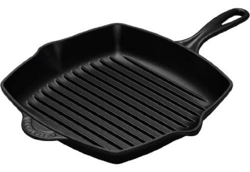 Enameled Cast-Iron Square Skillet Grill L74196