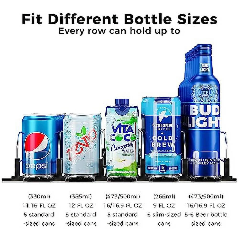 Black 5 Rows Drink Organizer G7048
