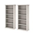White Oak 5 Shelf Bookcase Set of 2 Q60593