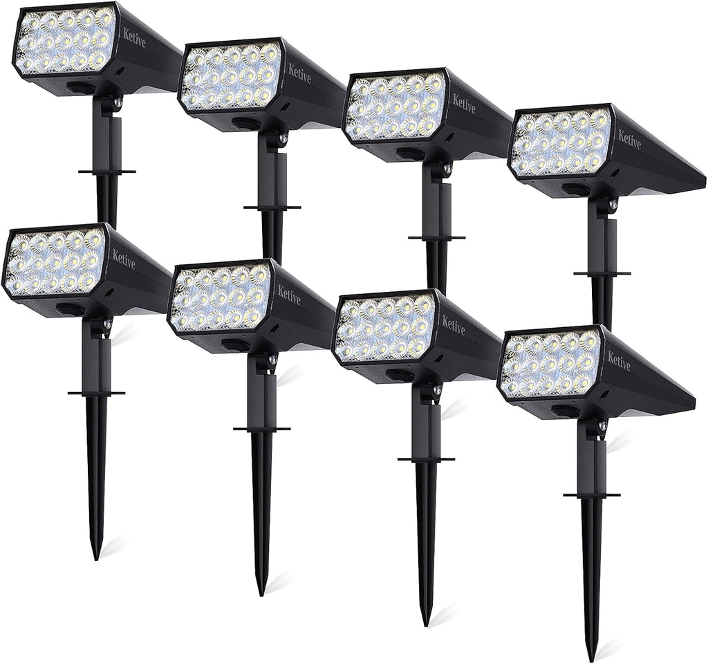 IP65 Waterproof Adjustable Solar Landscape Spotlights 10 Pack A215950