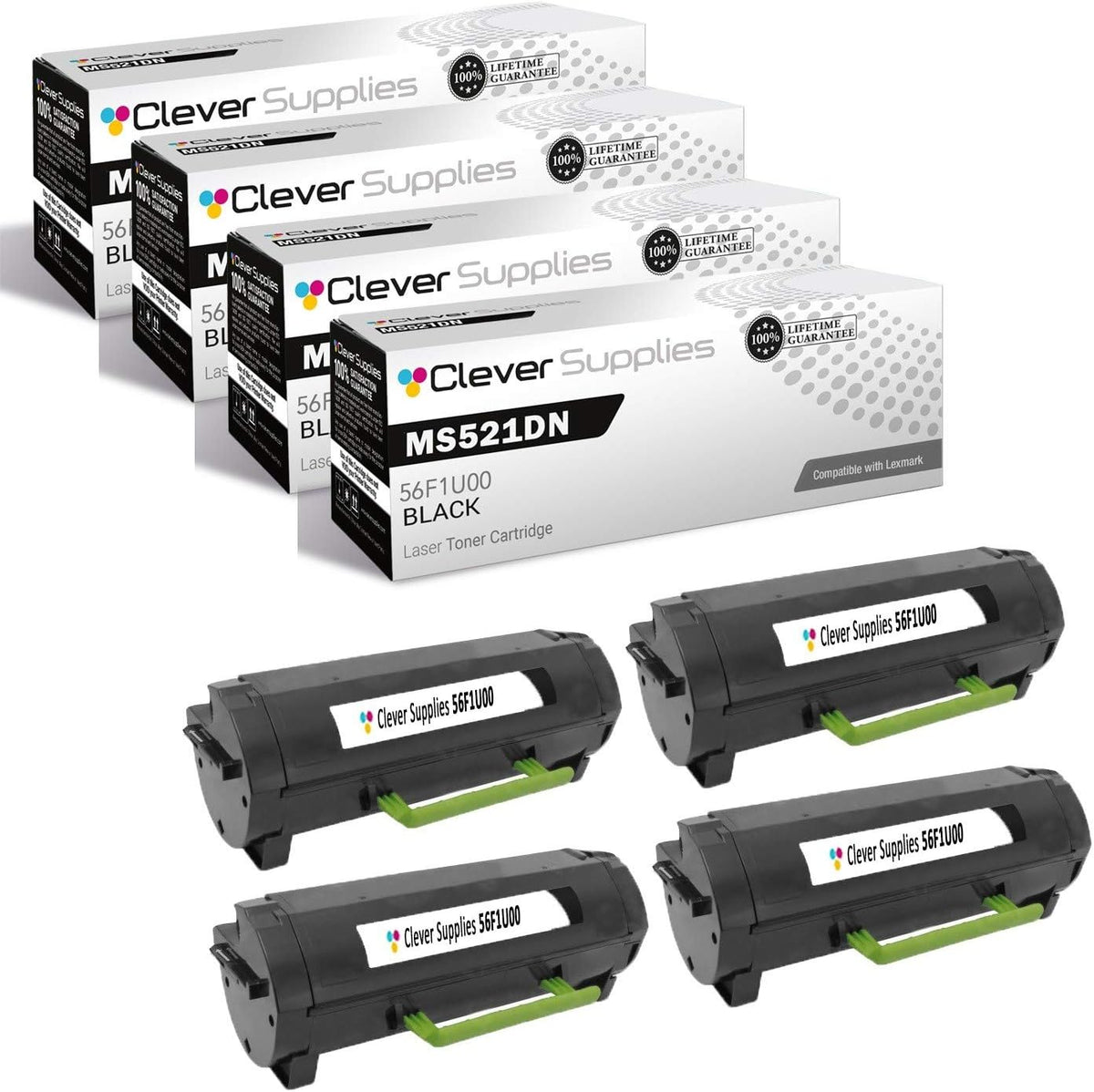 Black Toner Cartridge 2 Pack T191