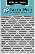 24x30x2 MERV 14 Carbon AC Furnace Filters Qty 3 H643468
