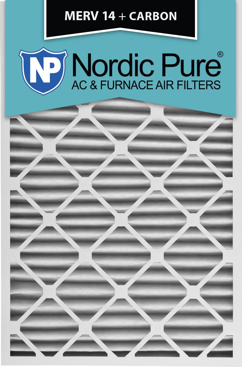 24x30x2 MERV 14 Carbon AC Furnace Filters Qty 3 H643468