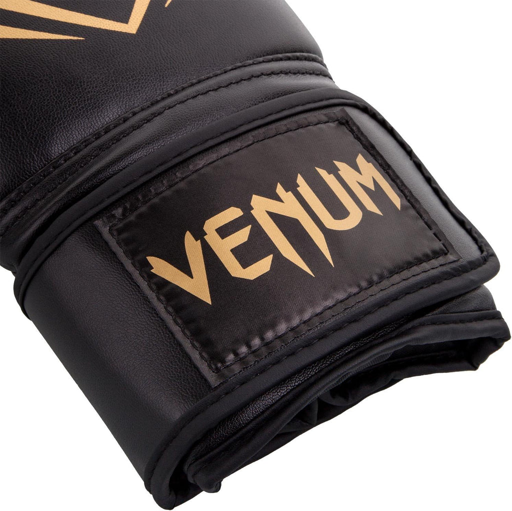 Black/Gold 10oz Boxing Gloves J1784