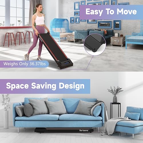 Under Desk Portable Walking Treadmill with Remote Control C4599