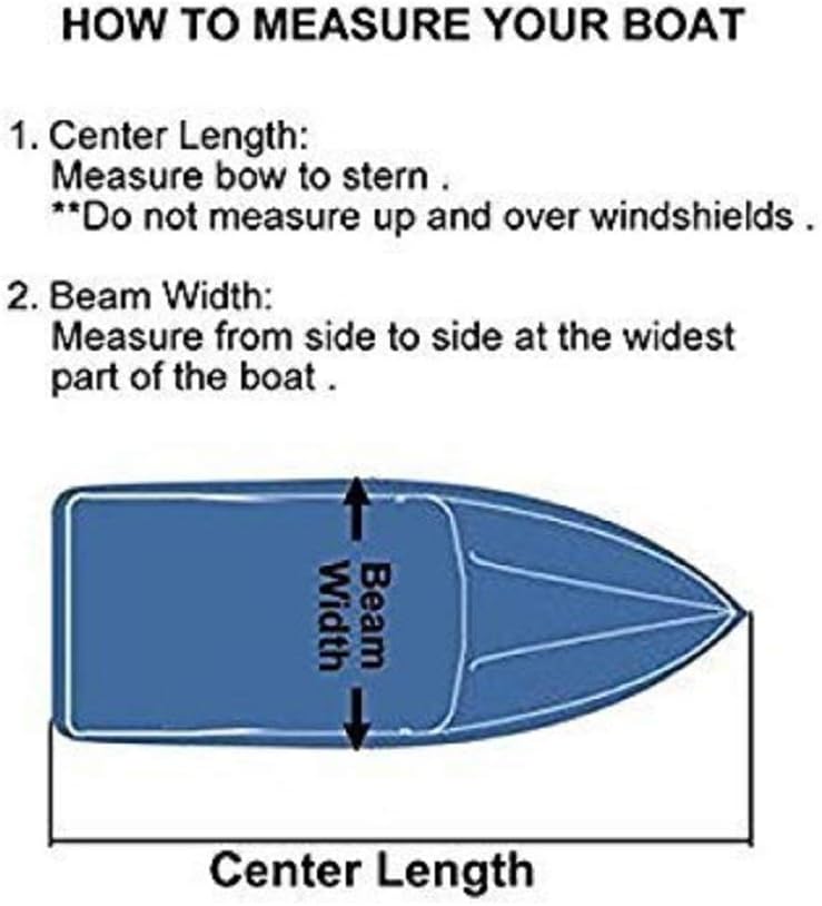 16-18Ft Heavy Duty 600D Oxford Waterproof Boat Cover with Carrying Bag M176597
