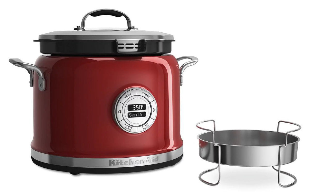 4-Qt All-in-One Multi-Cooker Candy Apple Red H534057