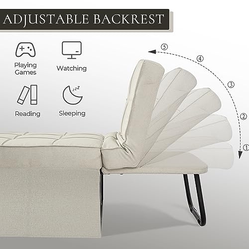 Gray Convertible Chair Bed Sleeper Sofa P24031