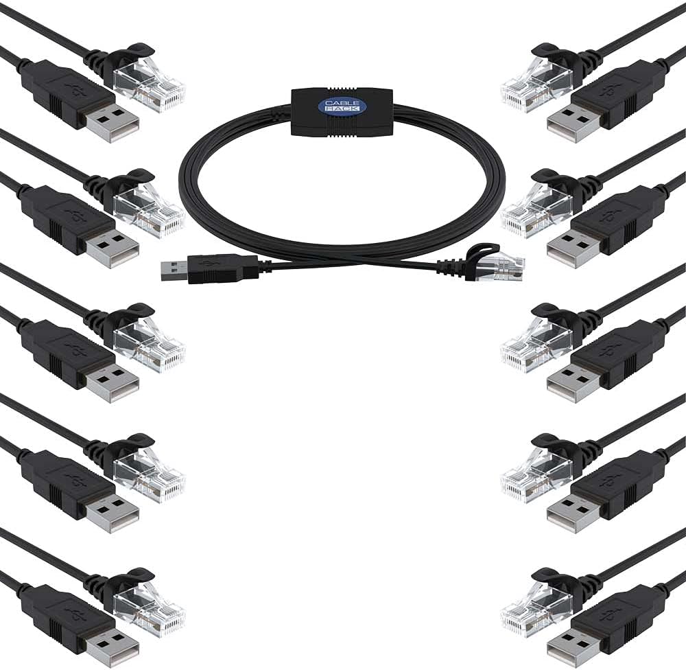 6ft USB to RJ45 Console Cable 5-Pack E13450