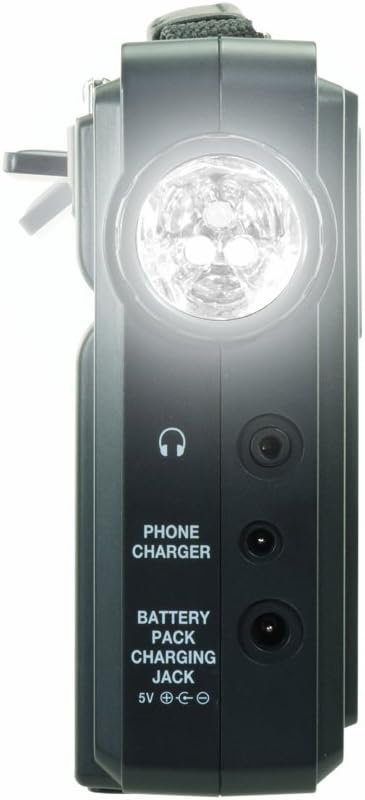 Wind Up Solar Emergency Crank Radio with AM, FM, NOAA Weather, LED Flashlight, Cellphone Charger, AC Adapter, Pack of 2 I4885