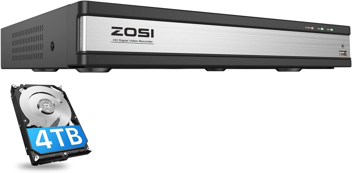 8 Channel 5MP CCTV DVR Recorder with 2TB Hard Drive F874