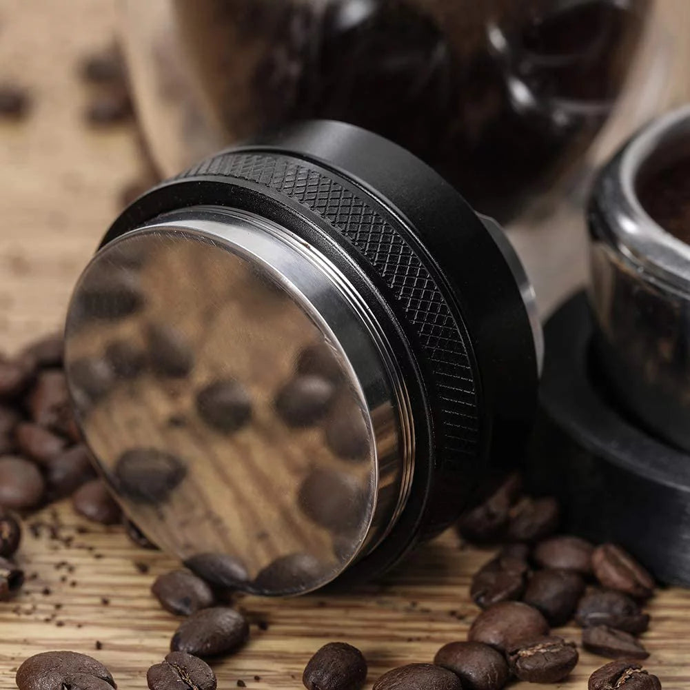 53mm Coffee Distributor & Tamper, Dual Head Coffee Leveler, Adjustable Depth Espresso Hand Tampers R6519