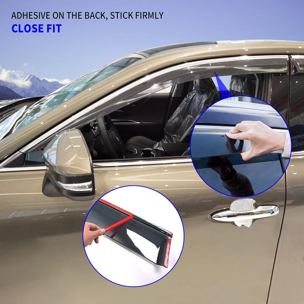 Smoke Side Window Deflector 4pcs R857747