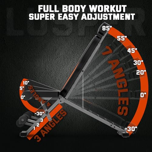 Adjustable Weight Bench Foldable Workout Bench U114
