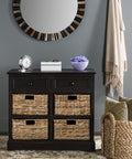 Brown Wicker Basket Storage Unit U9462