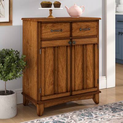 2 Door Accent Cabinet Cottage Oak B2743