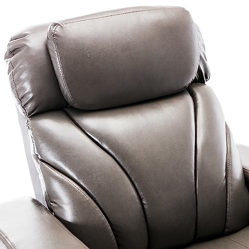 Light Grey PU Leather Electric Single Reclining Chair with USB Y9761