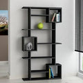 White Modern Geometric Bookcase Z18823