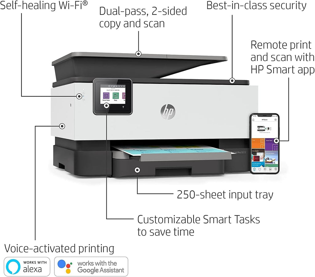OfficeJet Pro 9015 All-in-One Wireless Color Printer E539561