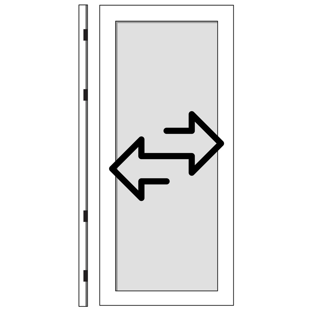 White Full-view Aluminum Storm Door K268