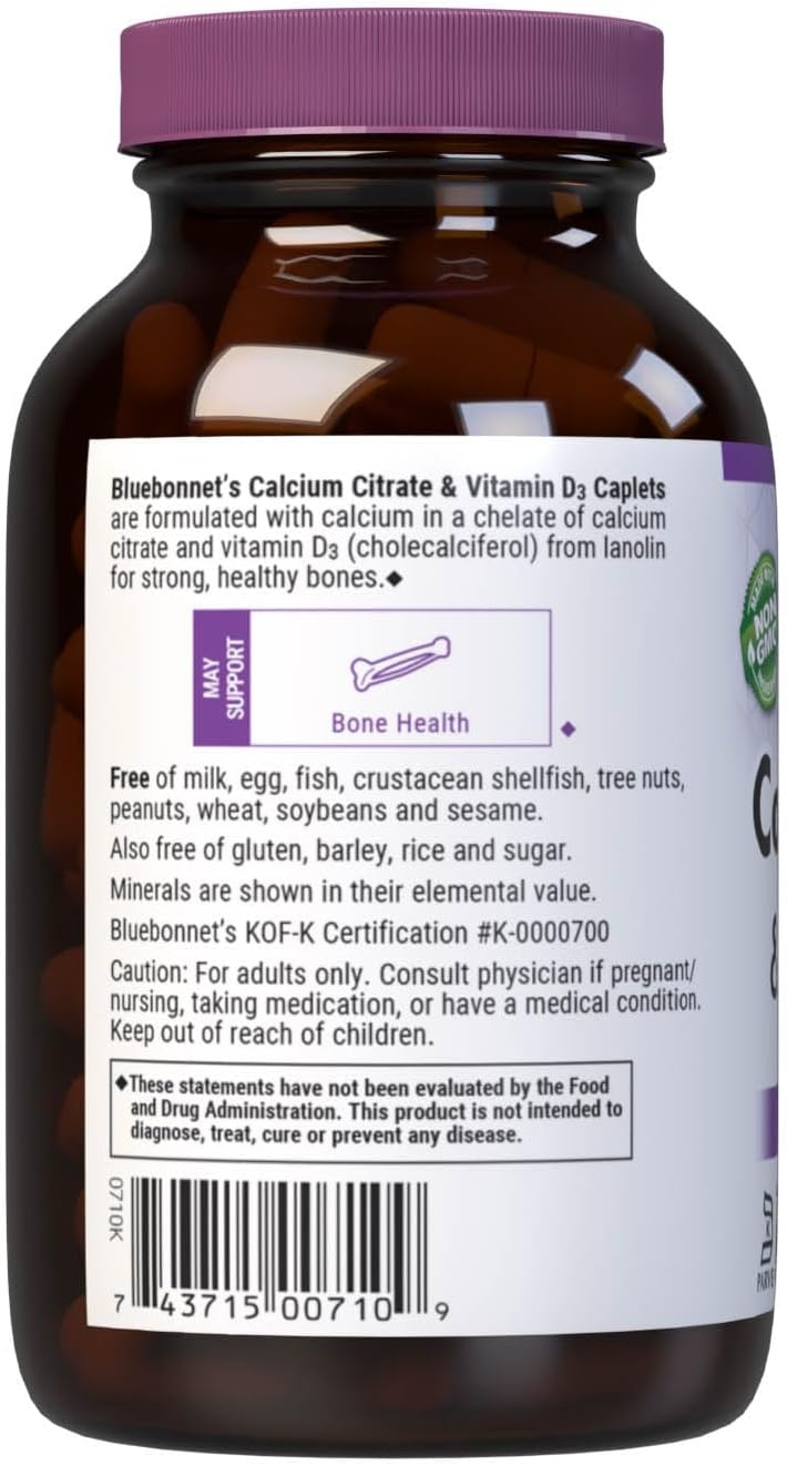 90 Caplets Calcium Citrate & Vitamin D3 P25361