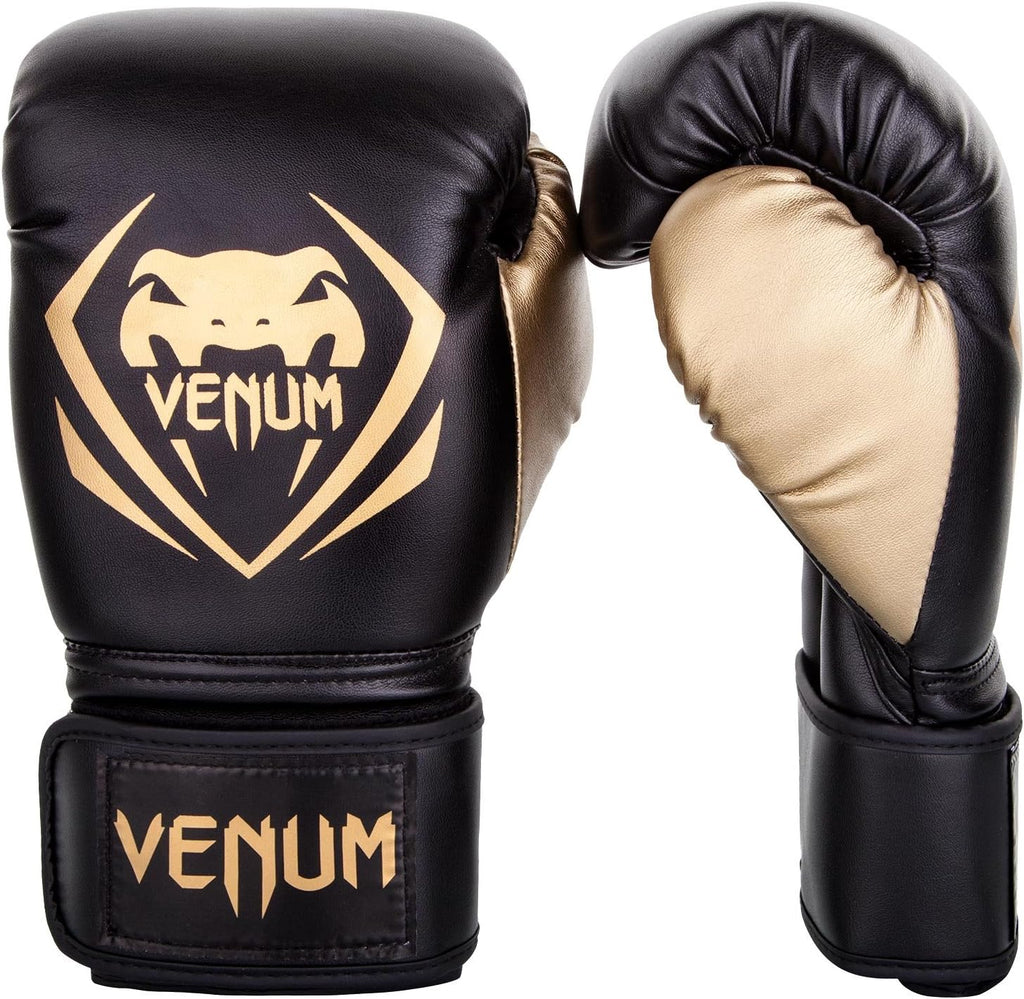 Black/Gold 10oz Boxing Gloves J1784