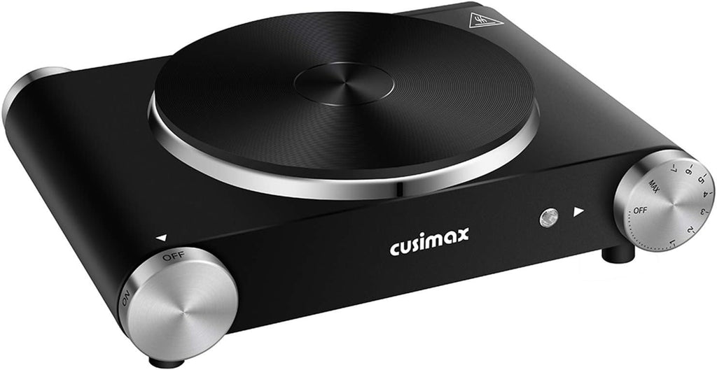 Electric Hot Plate Single Burner 1500W Cast Iron Stainless Steel R674778