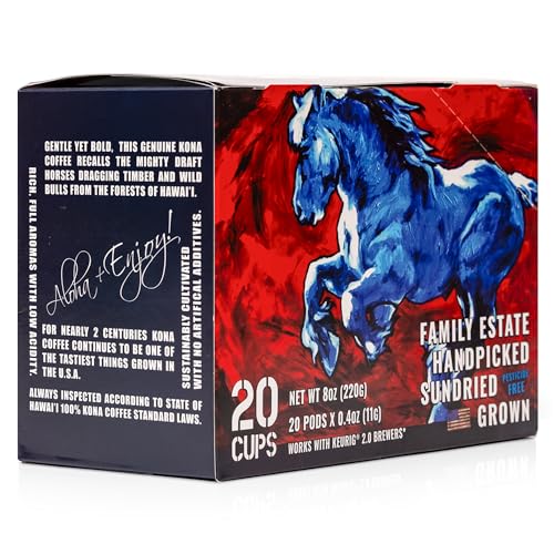 100% Kona Coffee Medium Roast Single Serve Pods E603858