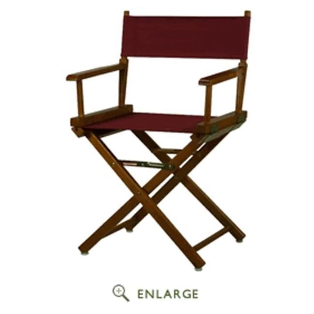 Burgundy Canvas 18 in. Directors Chair D899443