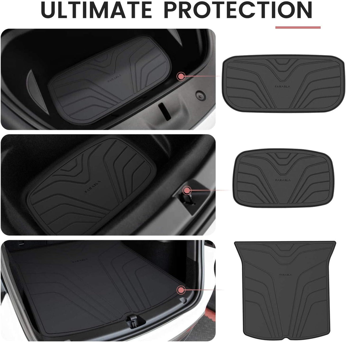 All Weather Cargo Mats for Tesla Model Y (Set of 3) R73125