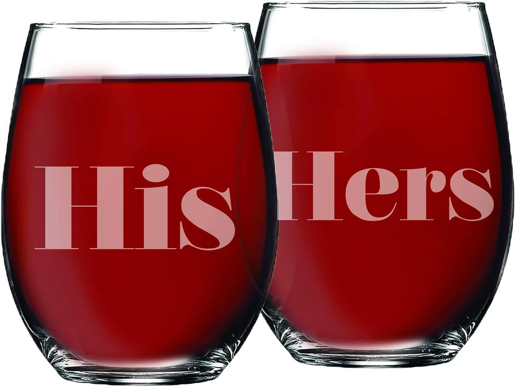 Stemless Wine Glasses Set Of 2 A3157