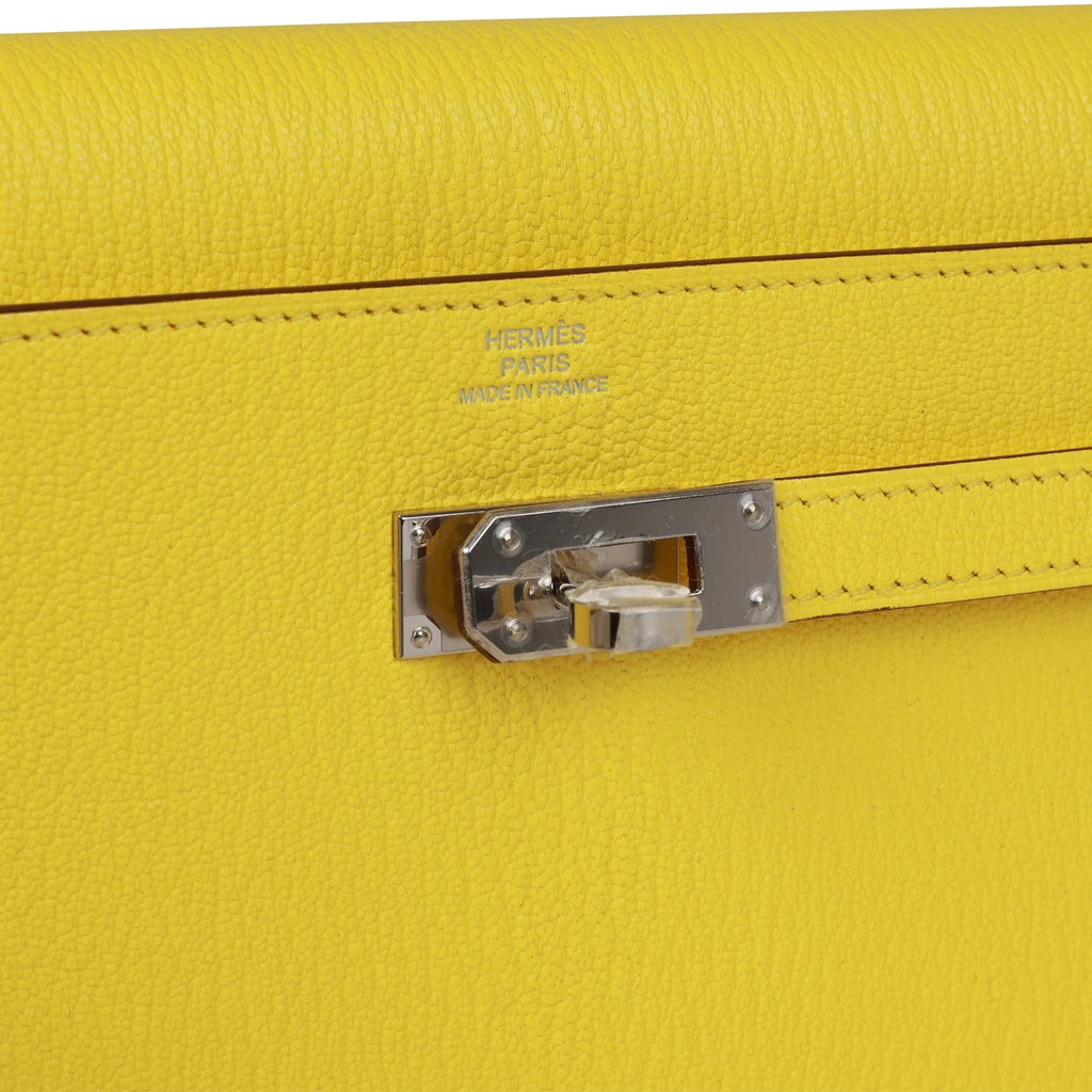 Jaune Citron Chevre Wallet R354