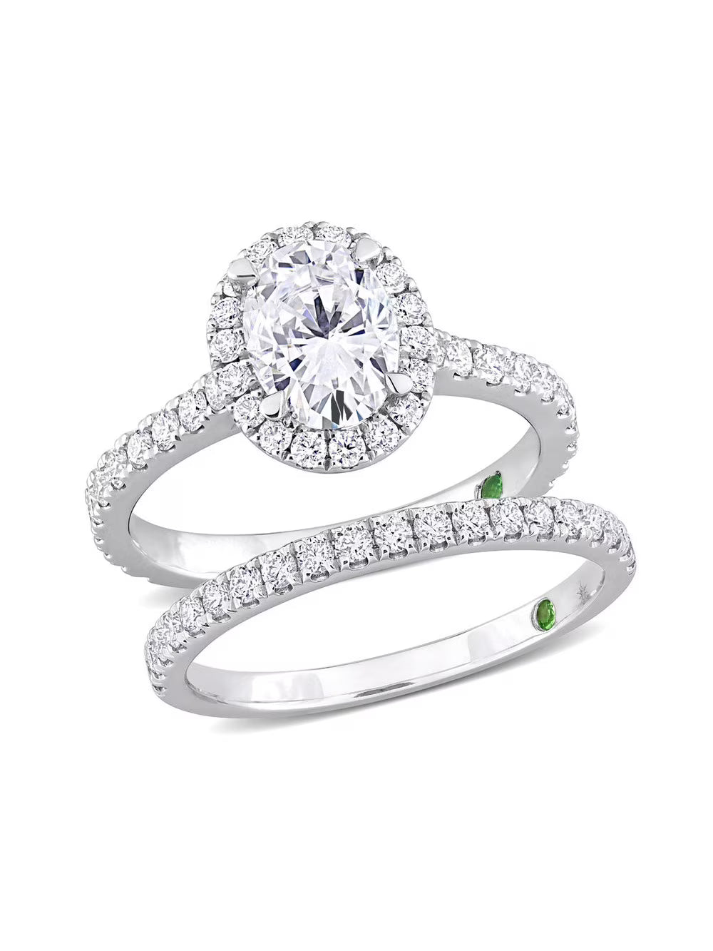 14k White Gold Lab-Grown Diamond Engagement Ring M6591