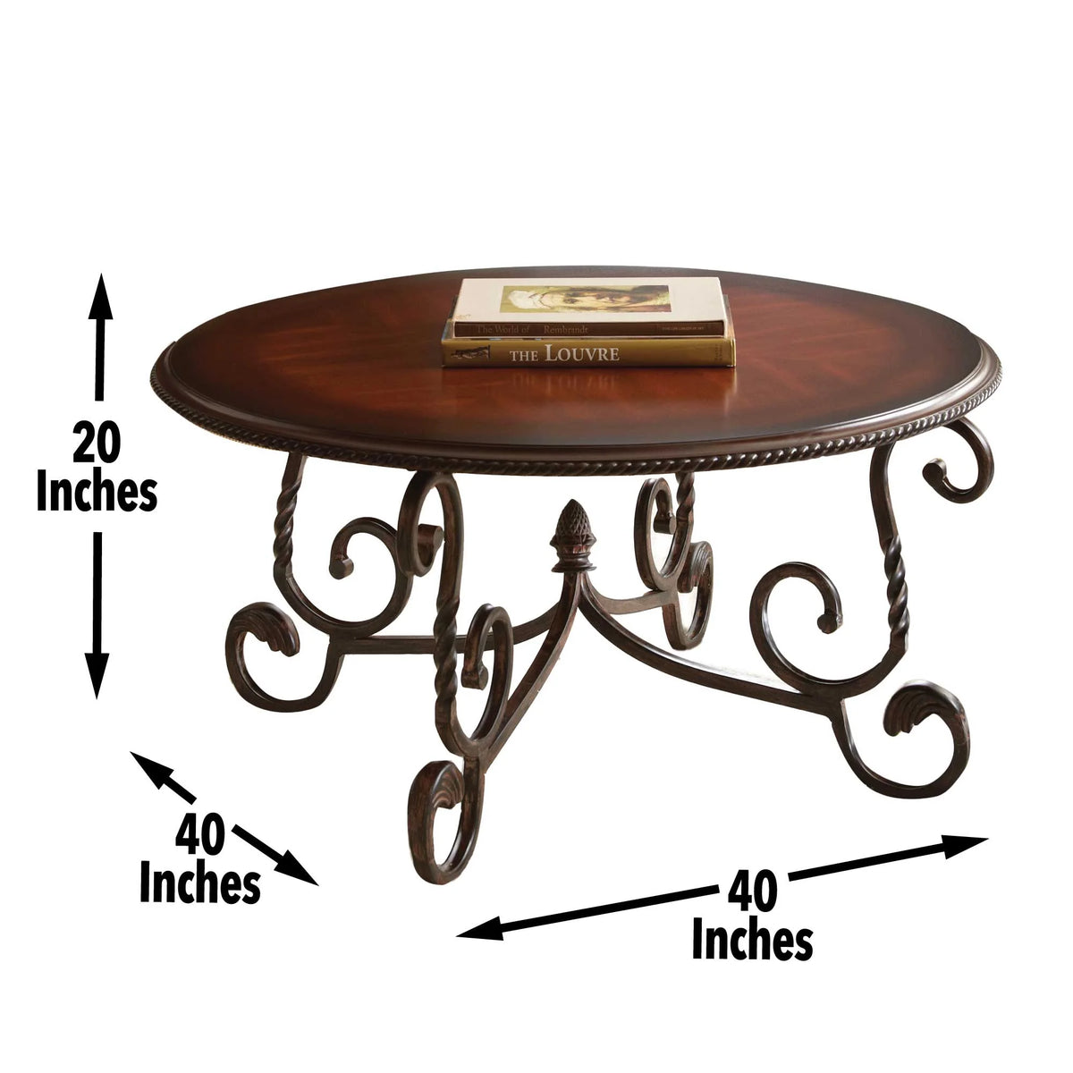 Round Wood Coffee Table A1035