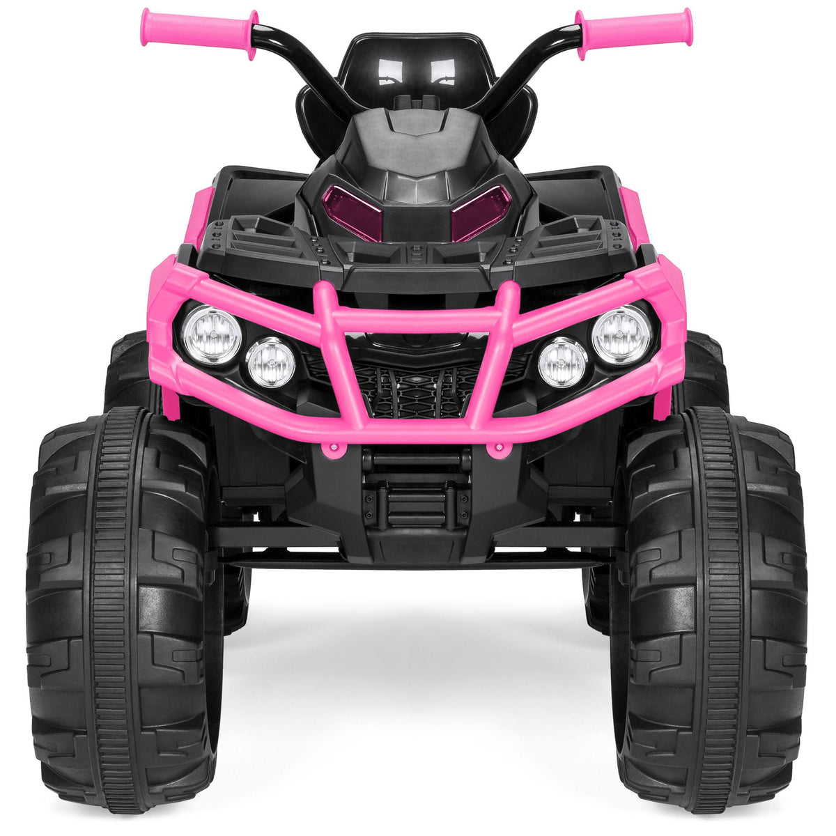 12V Pink Kids 4-Wheeler ATV Ride On Car Toy with LED Headlights F47926