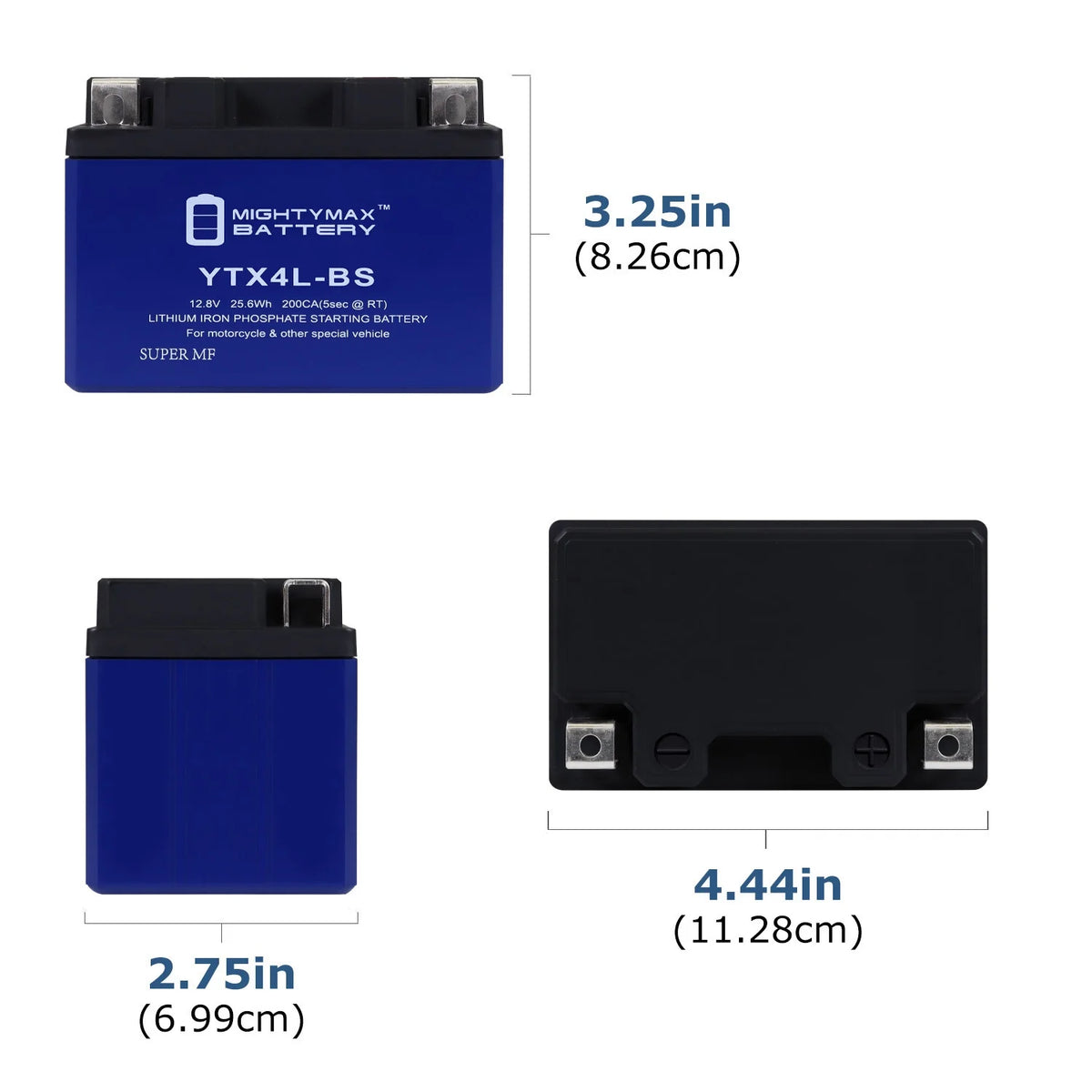 2 Pack Lithium Replacement Battery for Honda Scooters Q59472