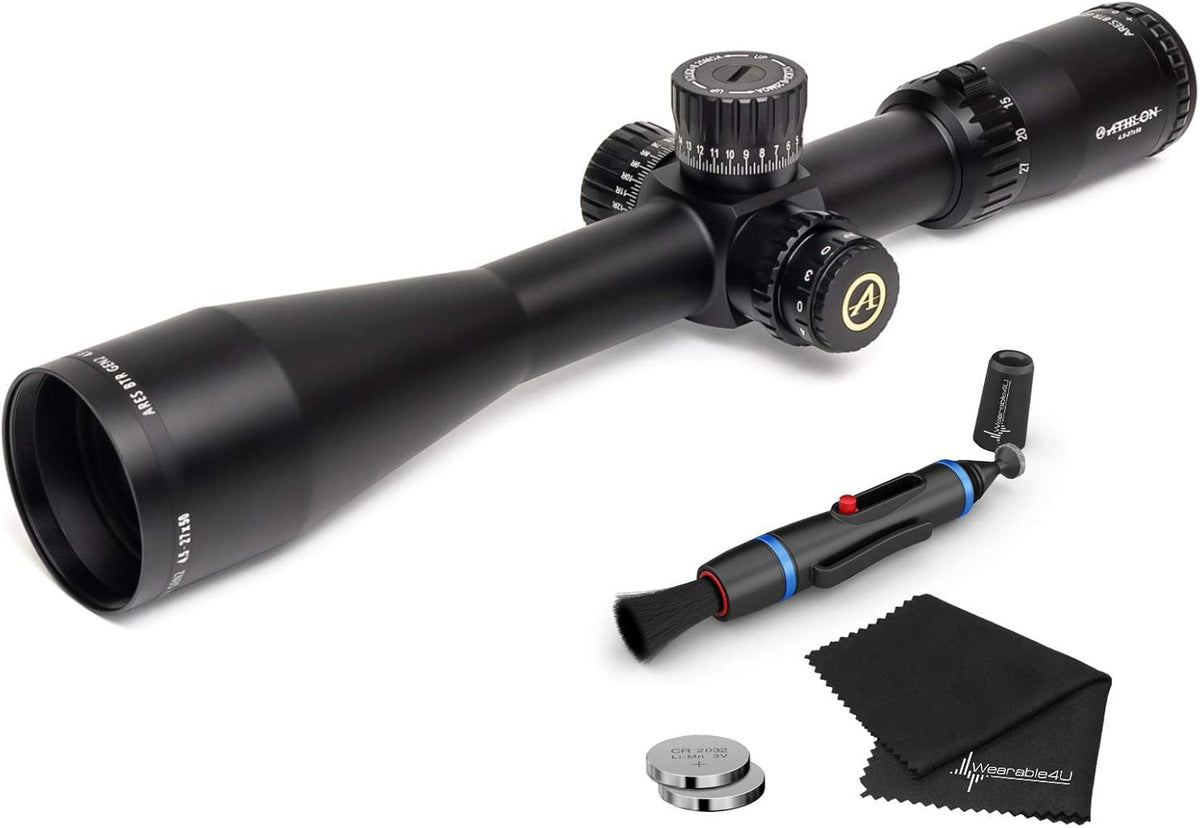 4.5-27x50 Riflescope with Extra Battery CR2032 and Lens Cleaning Pen and Cloth Bundle A215