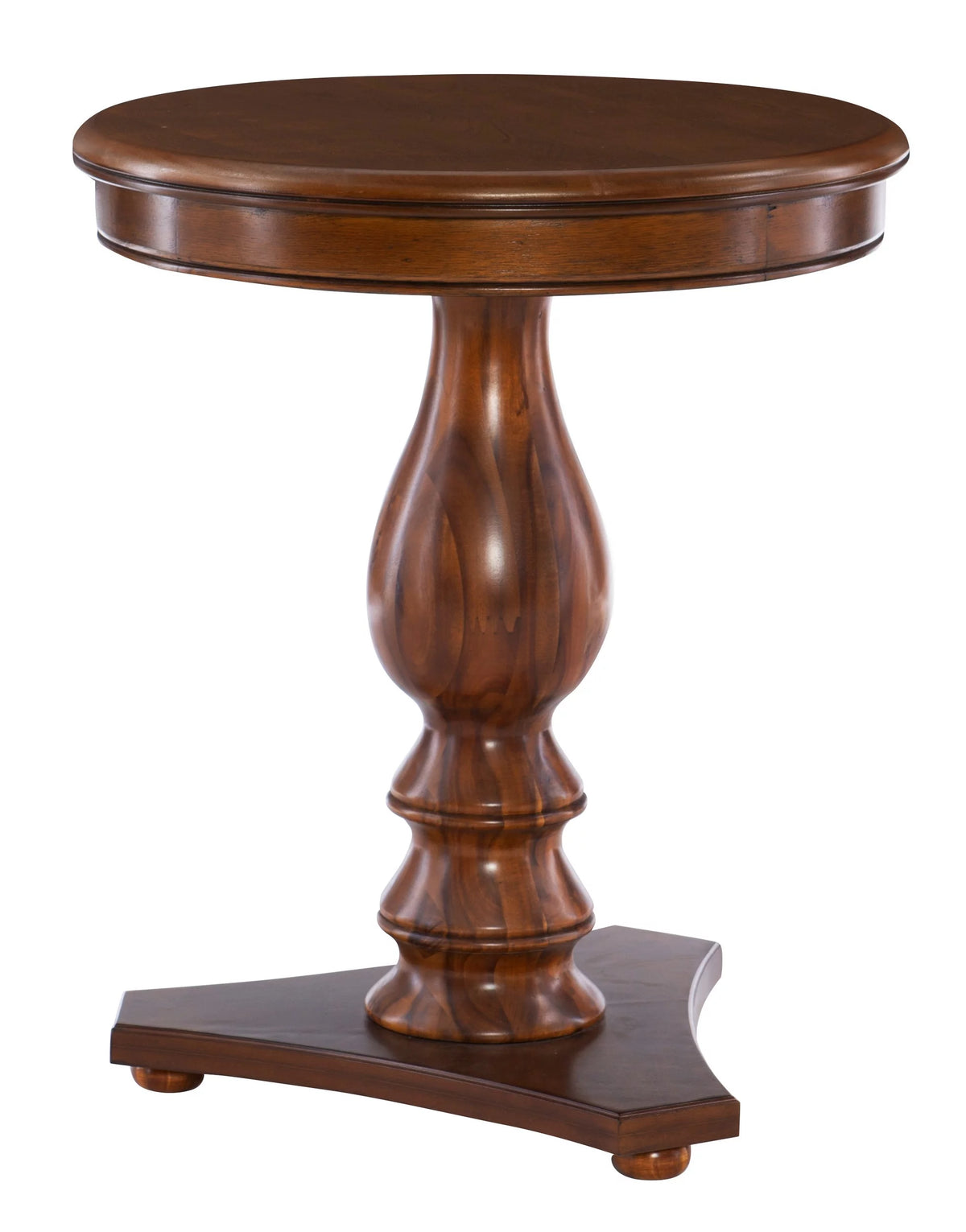 Brown Pedestal Side Table J767642