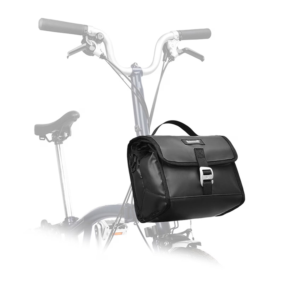 Insulated Folding Bike Handlebar Bag with Rain Cover Y599