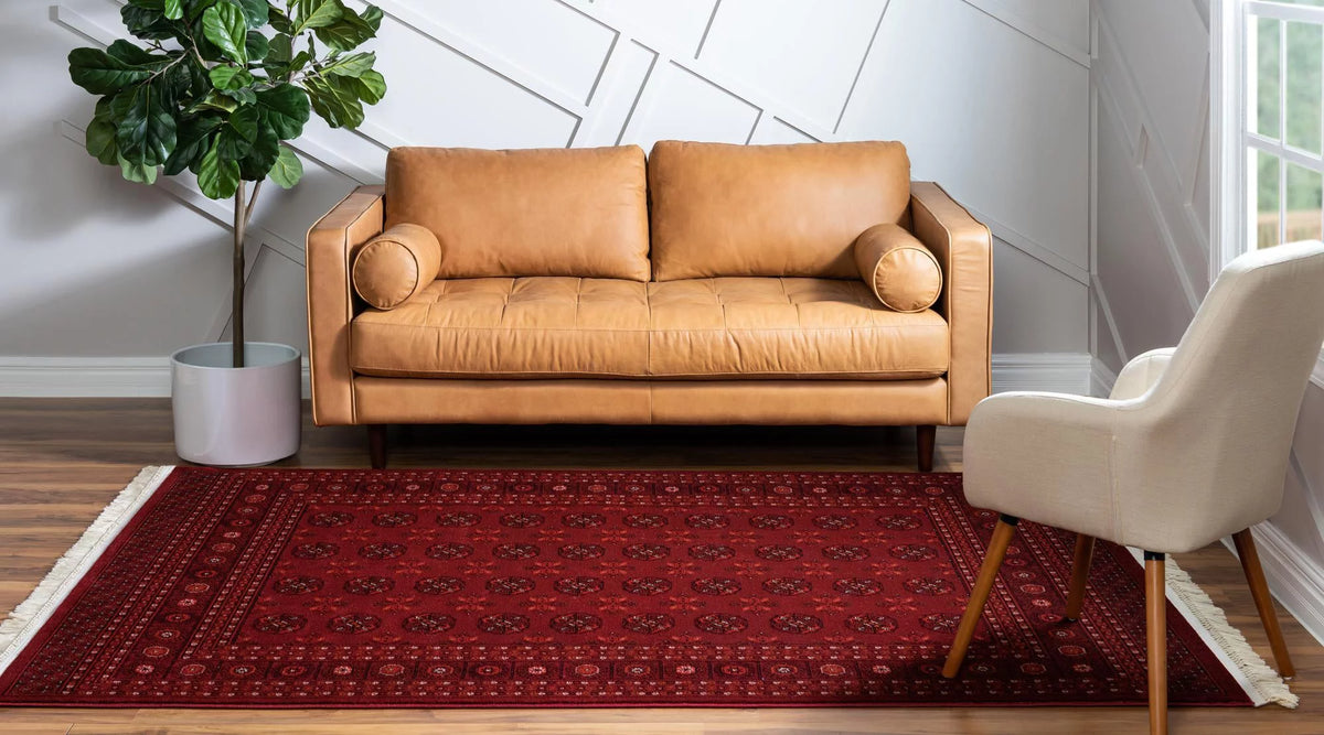 Bokhara Collection Rug 7' x 10' Red Low Rug A84010