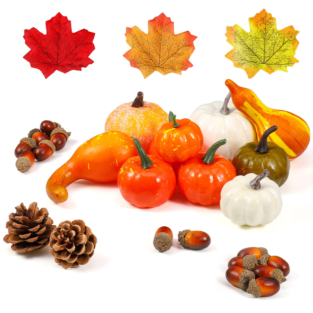 86 Pcs Christmas Artificial Pumpkins Home Decoration Set G542759