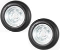 2-Pack Trailer Tire On Rim 480-12 5 Lug Galvanized Spoke Wheel Z2641
