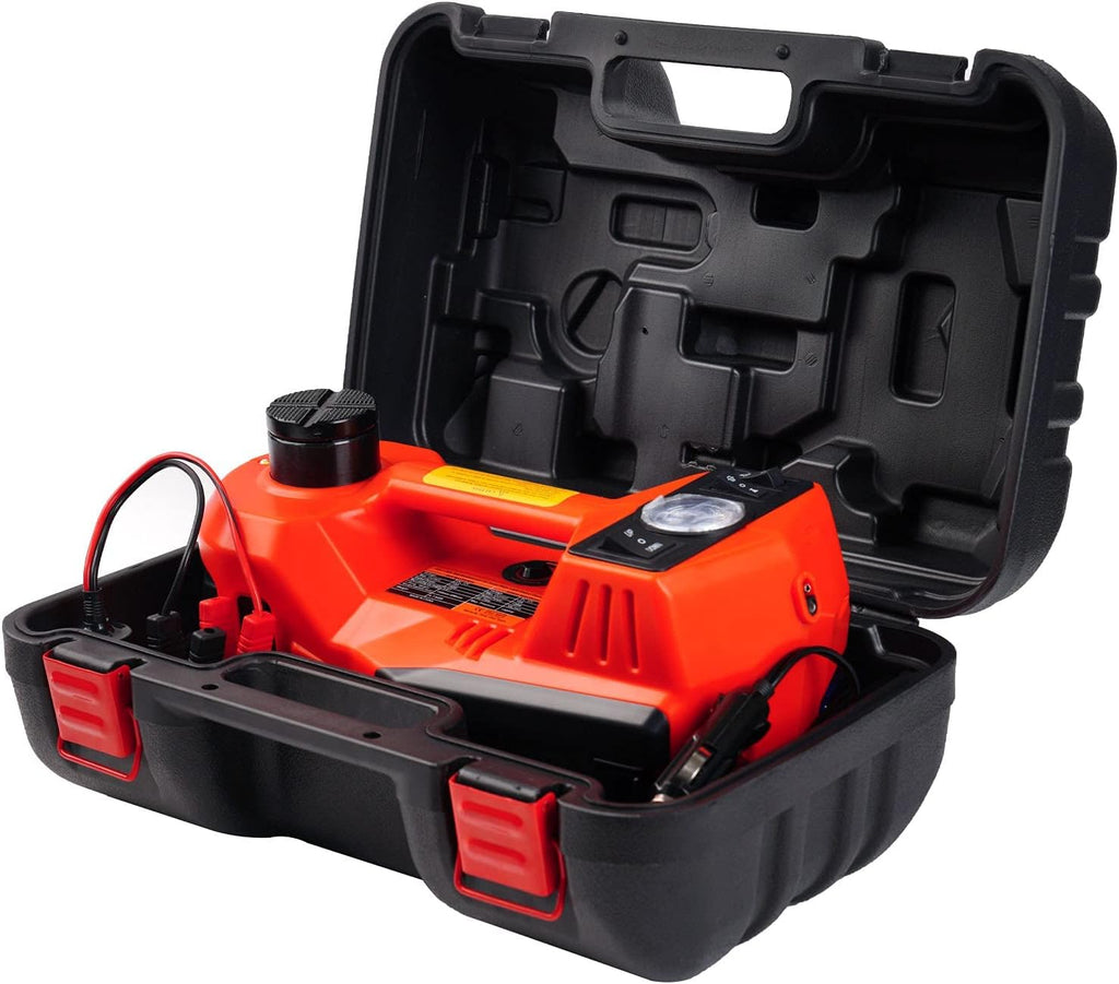 Electric Car Jack 5 Ton 12V with Built-in Inflatable Pump J26339