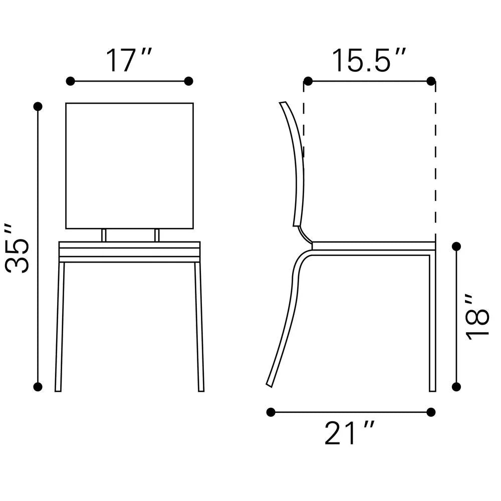 Dining Chair Set of 4 Y92210