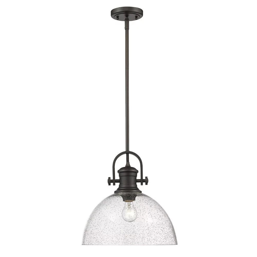 1 Light Pendant 13.13 inches Tall 13.5 inches Wide Pewter Finish Opal Glass Y2234